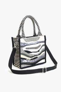 Charcoal Chic Evening Mini Tote Bag