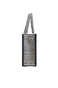 Charcoal Chic Evening Mini Tote Bag