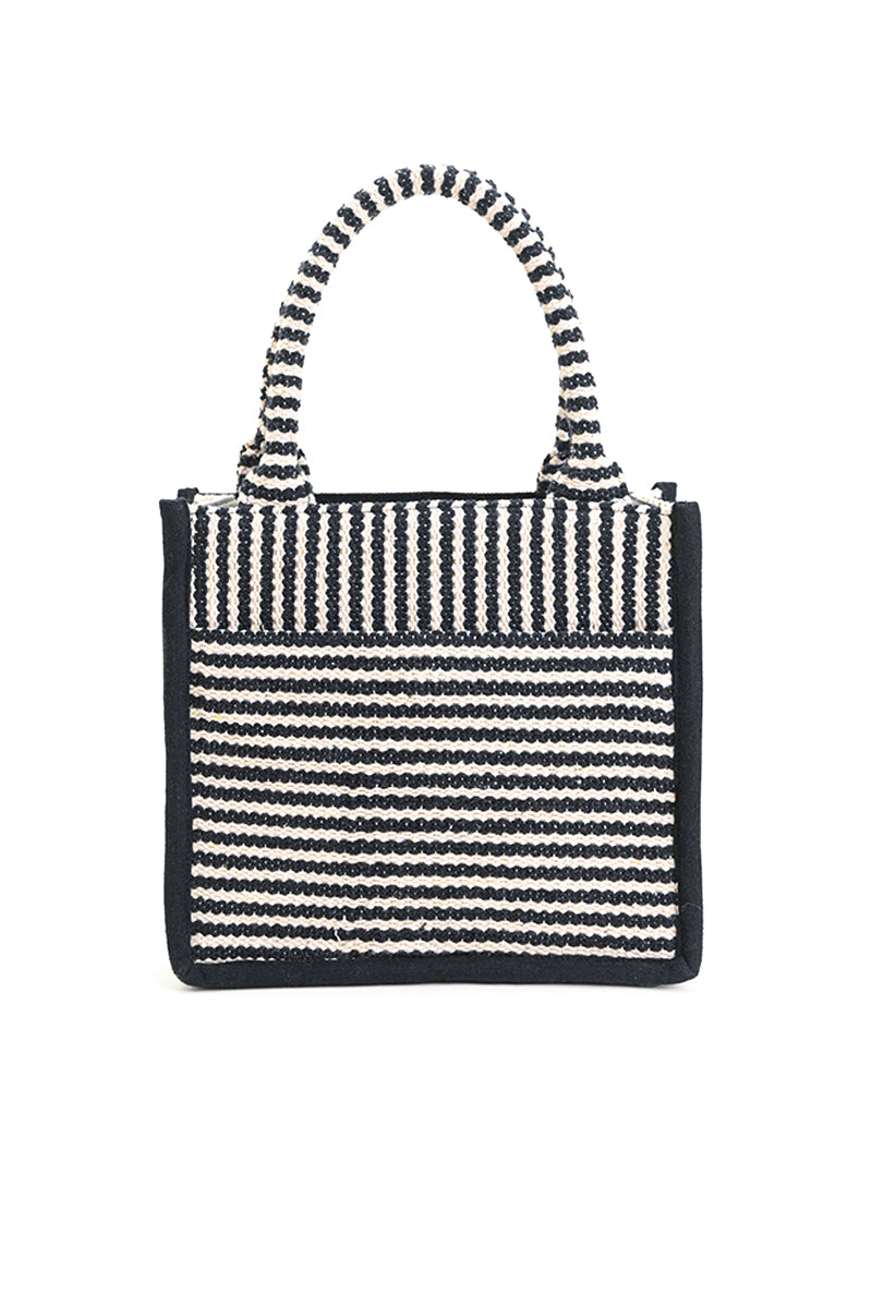 Charcoal Chic Evening Mini Tote Bag