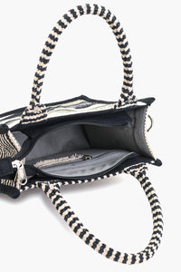 Charcoal Chic Evening Mini Tote Bag