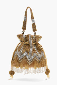 Gold Luxe Embellished Potli Clutch