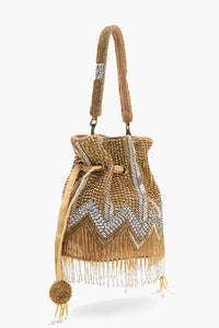 Gold Luxe Embellished Potli Clutch