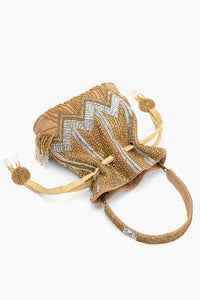 Gold Luxe Embellished Potli Clutch