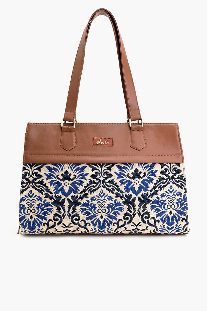 The Chevron Scholar Laptop Tote