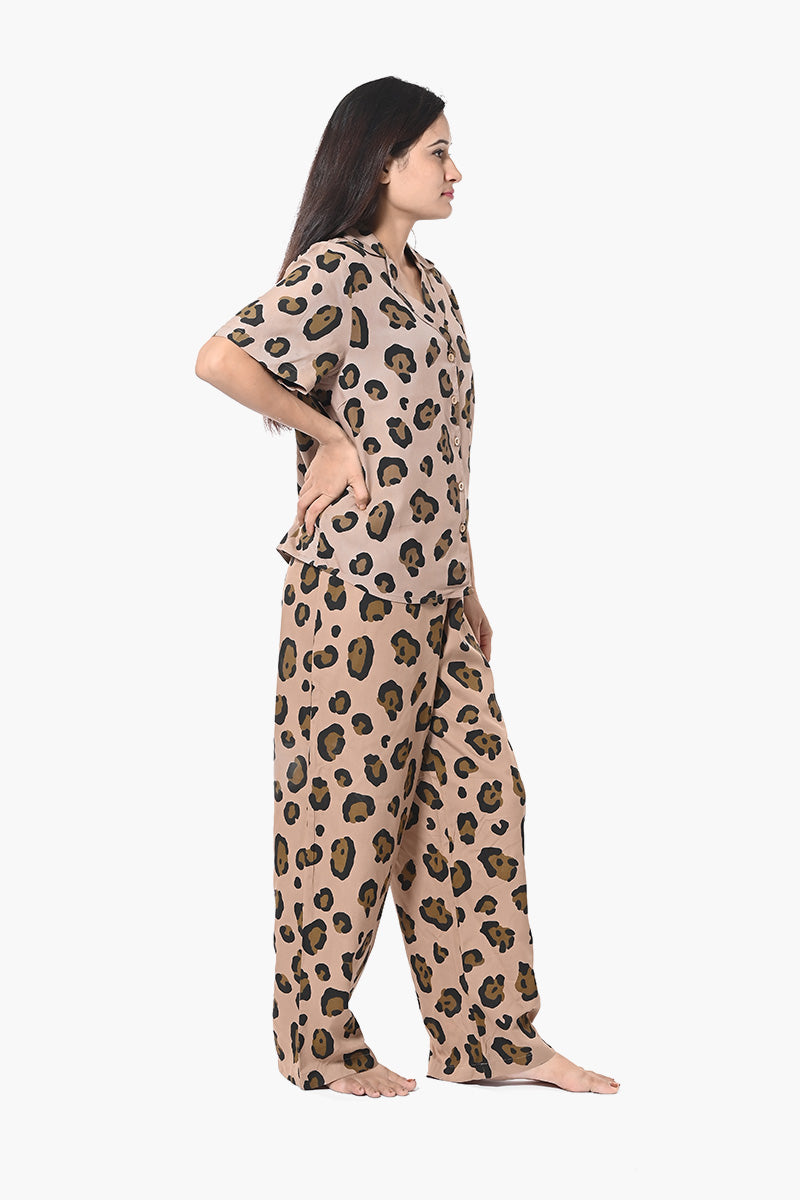 Leopard Print Mark And Spencer Sleepwear Nightwear Leopard Print - Main Image