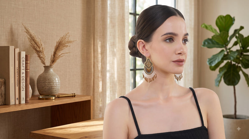 How to Pair Earrings and Necklaces With What You Already Wear