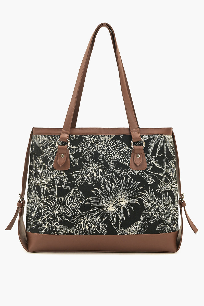 Jungle Toile Tote