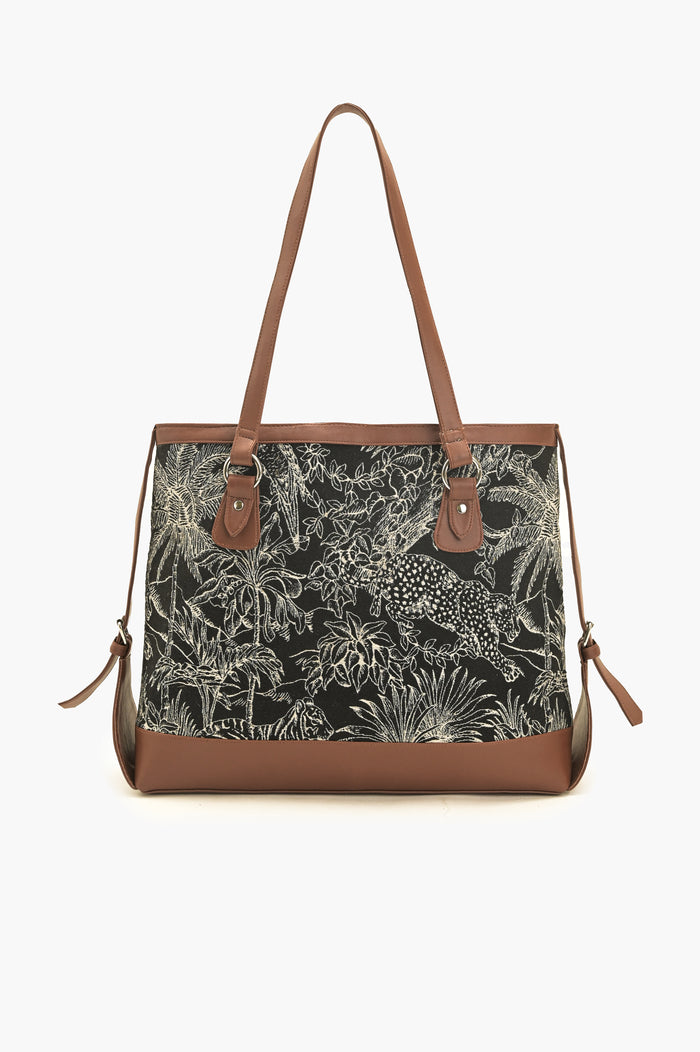 Jungle Toile Tote