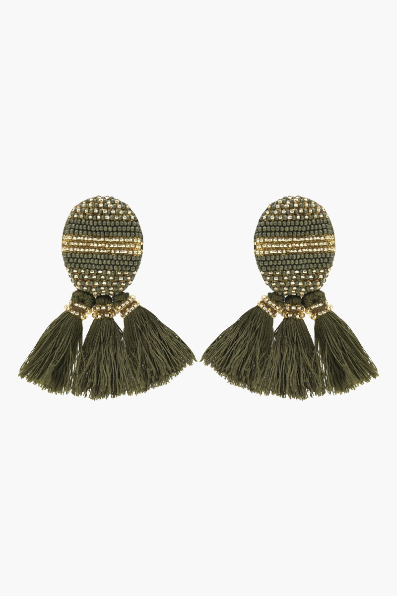 Olive Oasis Earrings