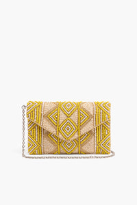 Amber Fully Beaded Clutch