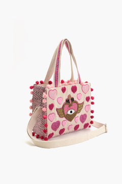 Heartfelt Rose Wings Mini Tote Bag