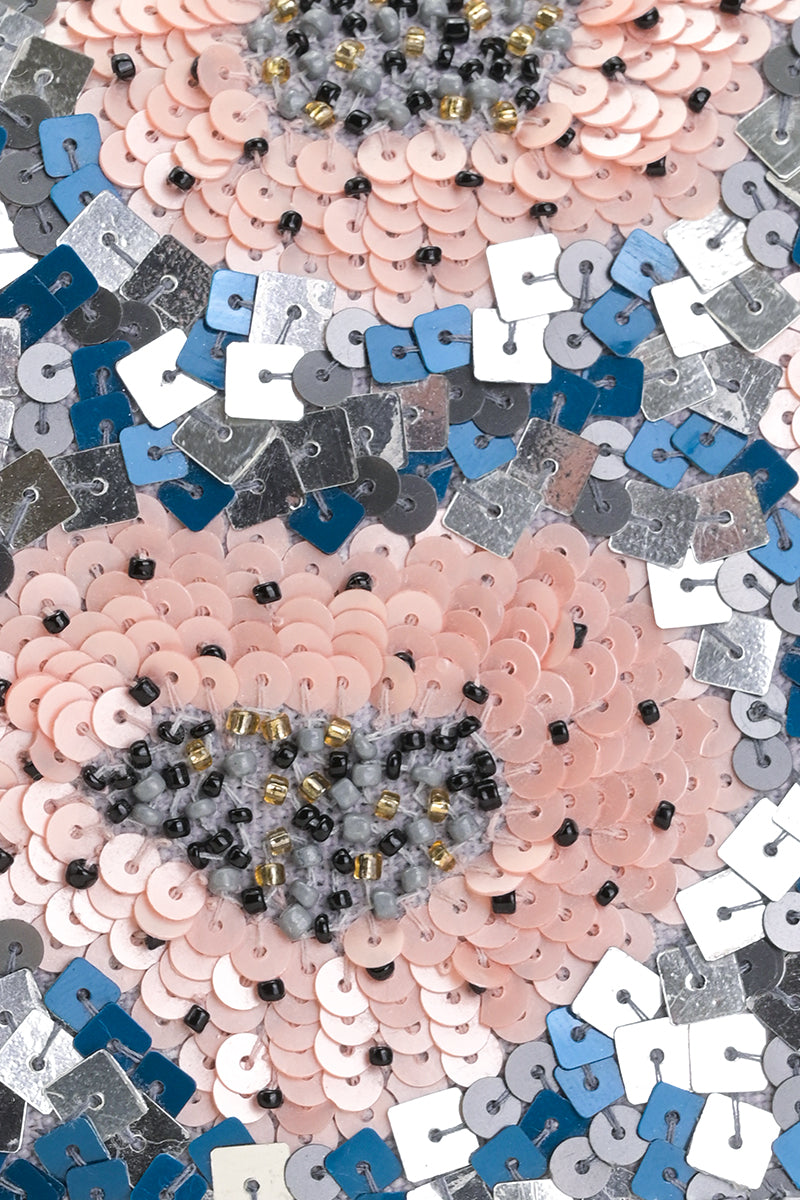 Sequin Bloom Clutch