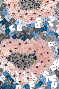 Sequin Bloom Clutch