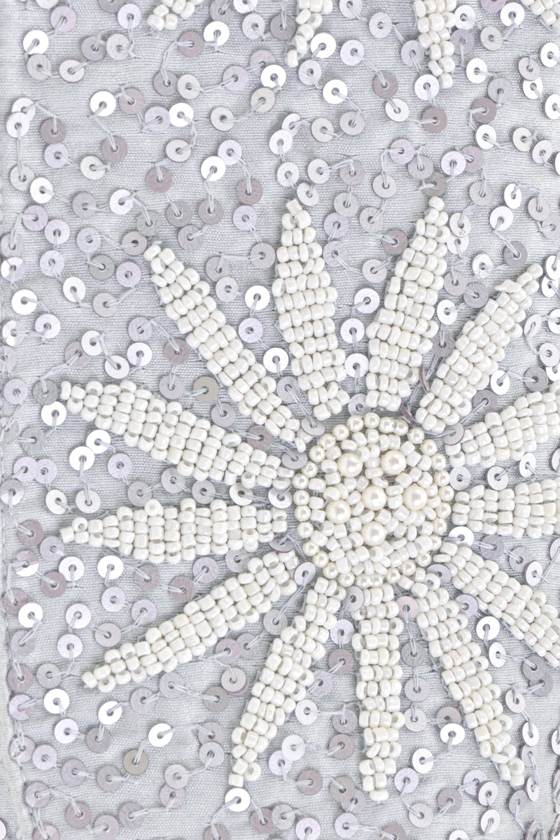 Daisy Delight Beaded Clutch