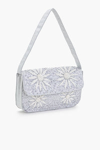 Daisy Delight Beaded Clutch