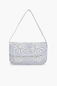 Daisy Delight Beaded Clutch