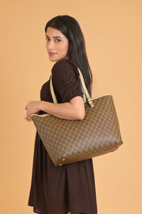 Executive Edge Tote Bag - Dark Brown