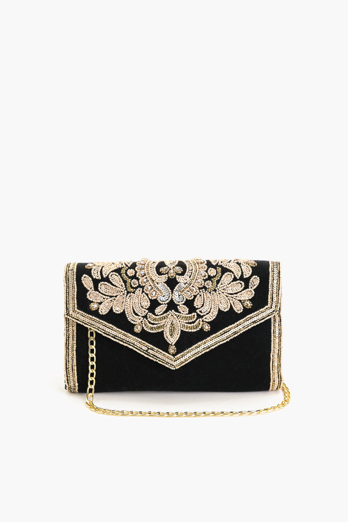 Regal Radiance Clutch - Black