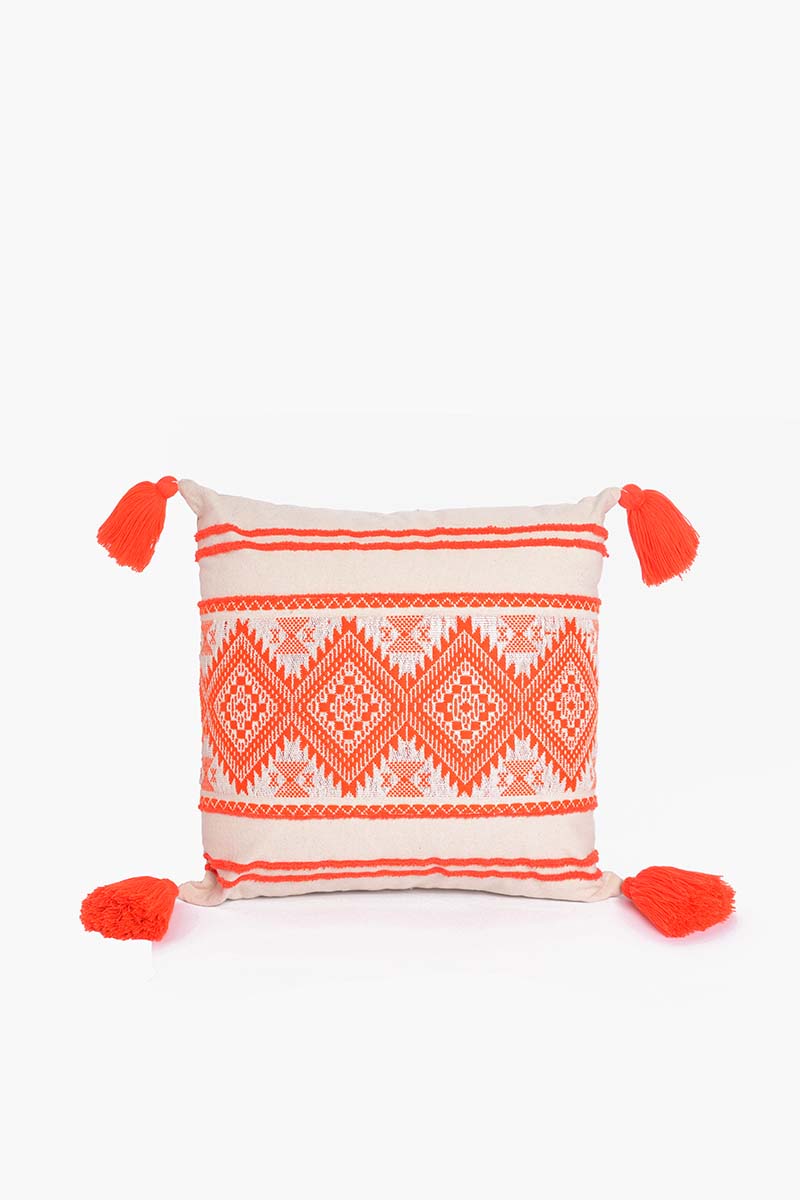Boho Tribal Embroidered Cushion Cover