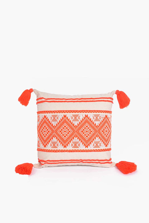 Boho Tribal Embroidered Cushion Cover