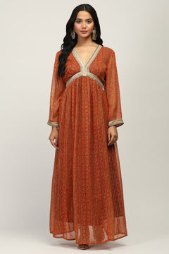 Swarnima Tissue Indo Western Dress
