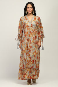 Aabro Boho Print Indo Western Dress