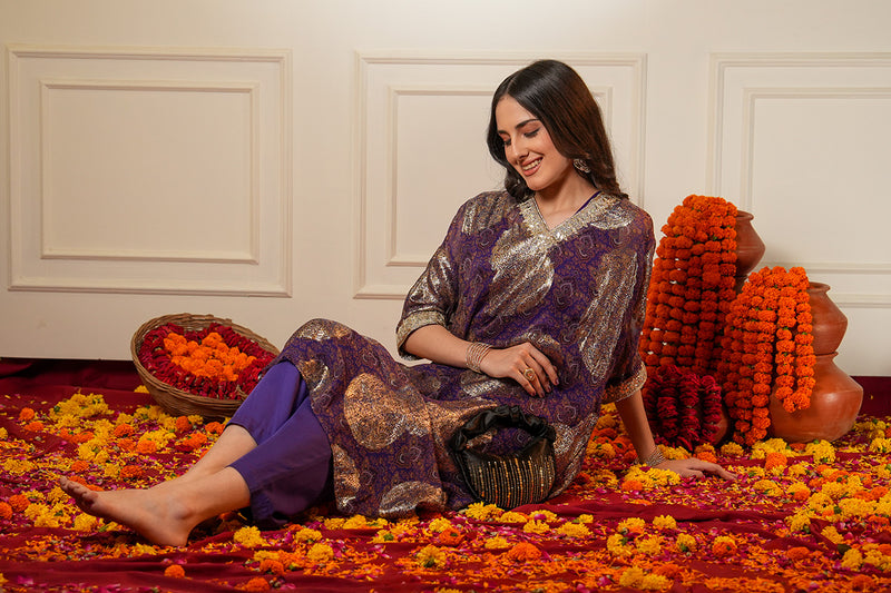 Meherza Indo Western Women Co-ord Set