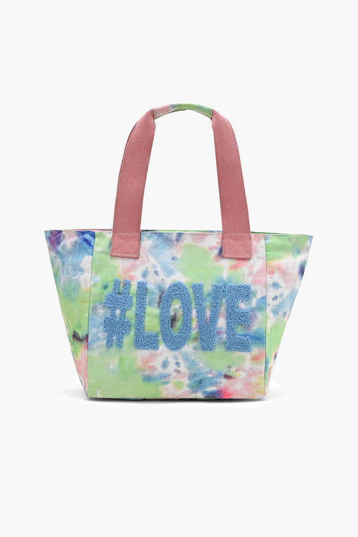 Love Embroidered Handmade Beach Tote Bag
