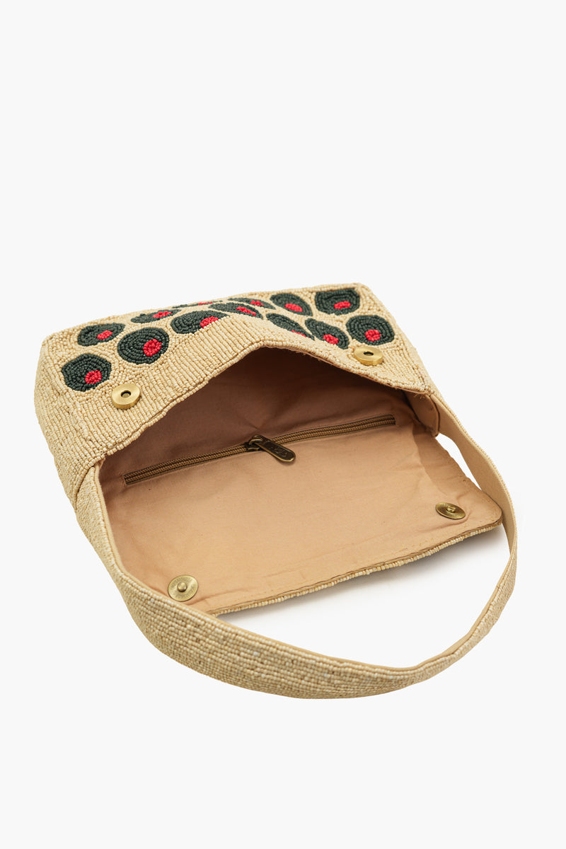 Boho Girl Retro Groove Beaded Shoulder Bag