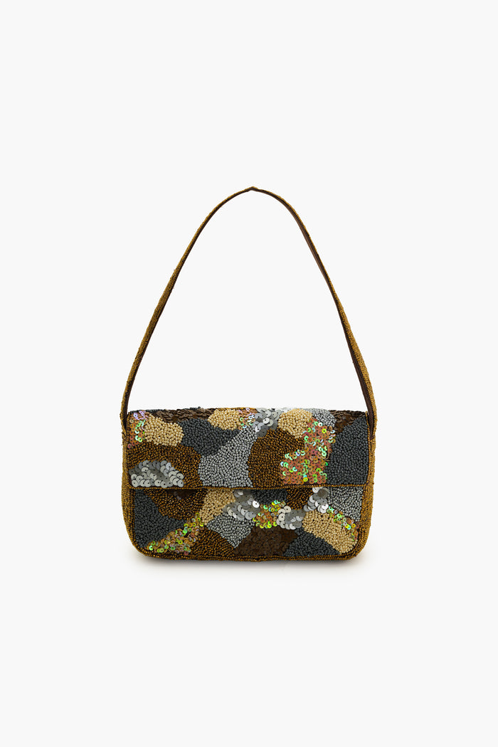 Boho Girl Mosaic Glow Fully Beaded Shoulder Bag