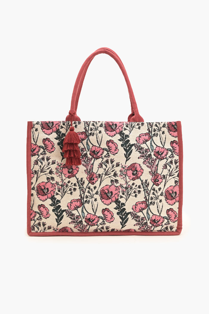 Poppy Field Tote Bag