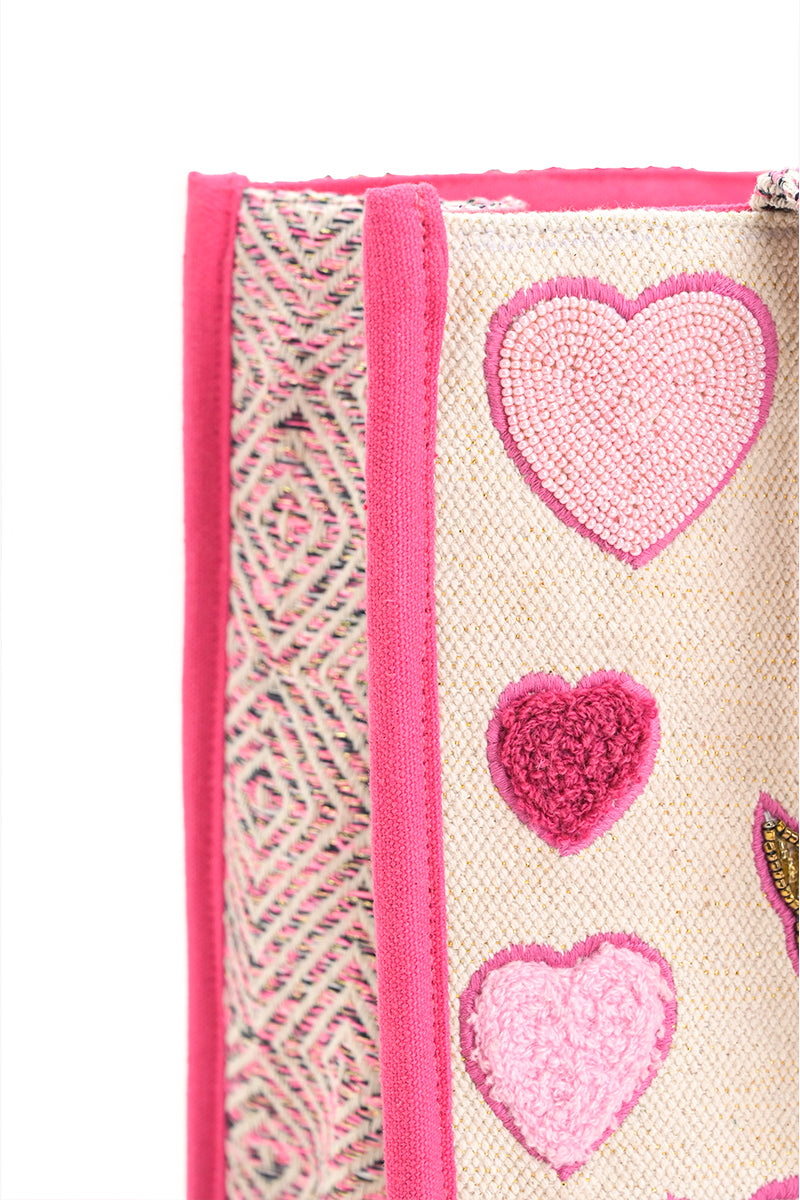Heartfelt Rose Wings Tote Bag