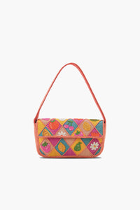 Citrus Burst Hand-Beaded Shoulder Bag