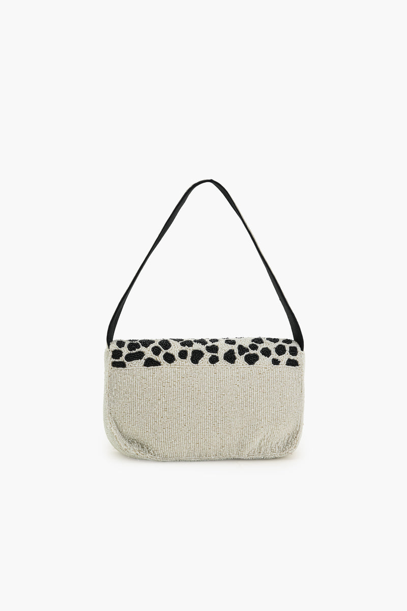 Boho Girl Monochrome Muse Beaded Shoulder Bag