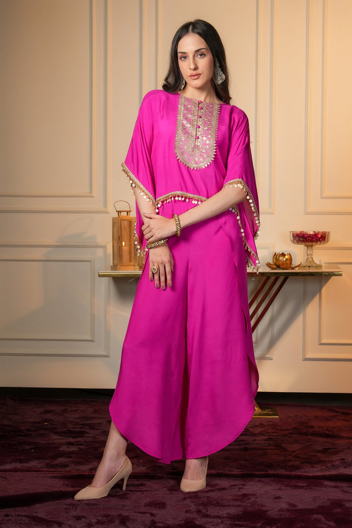 Mohama Pink Indowestern Co-ord Set