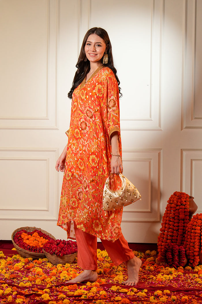 Gulnaar Indowestern Women Co-ord Set