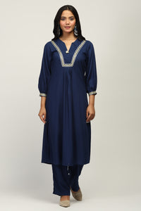 The Crinkle Club Rayon Crepe Kurta Set for Women