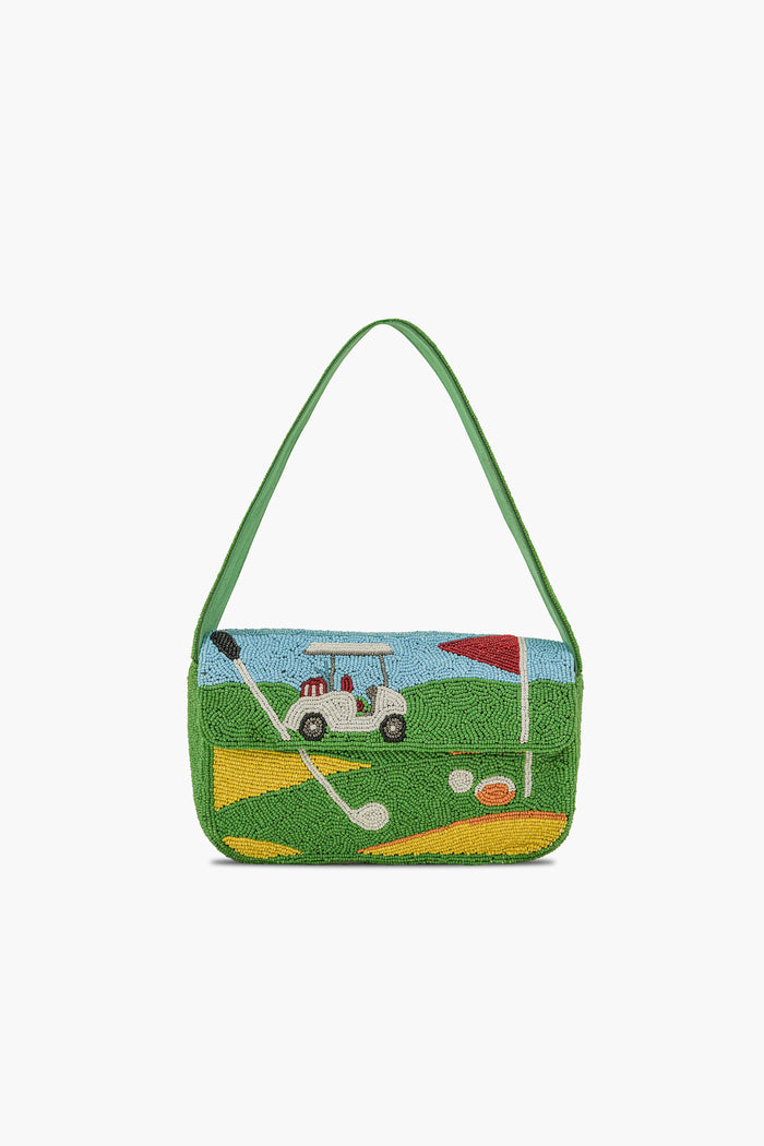 Blossom Luxe Hand-Beaded Shoulder Bag