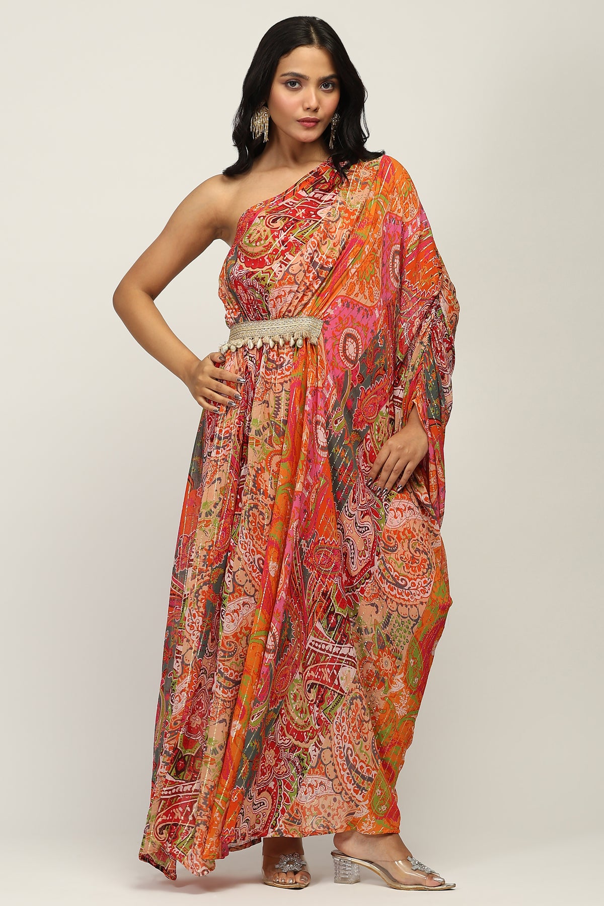 Rajsi Rang Indo Western One Shoulder Dress