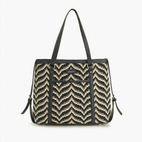 Bohogirl Jacquard Chevron Office Tote Bag