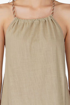 Sandstone Cotton Maxi Dress