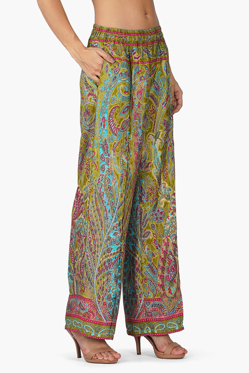 Boho Paisley Co-ord Set Green