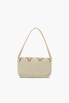 Rosy Radiance Hand-Beaded Shoulder Bag