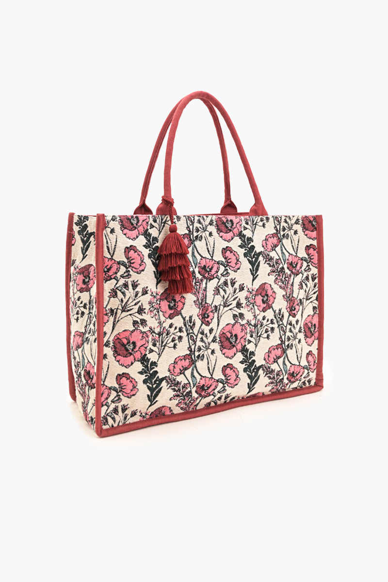 Poppy Field Tote Bag