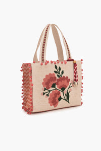 Coral Bloom Mini Tote