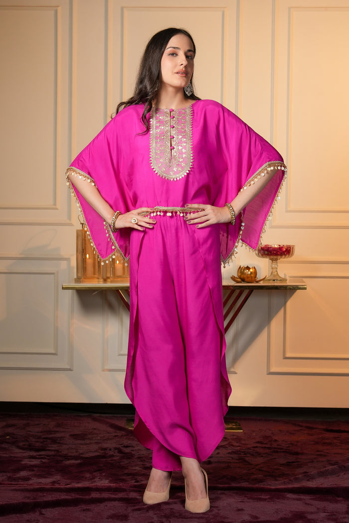 Mohama Pink Indowestern Co-ord Set