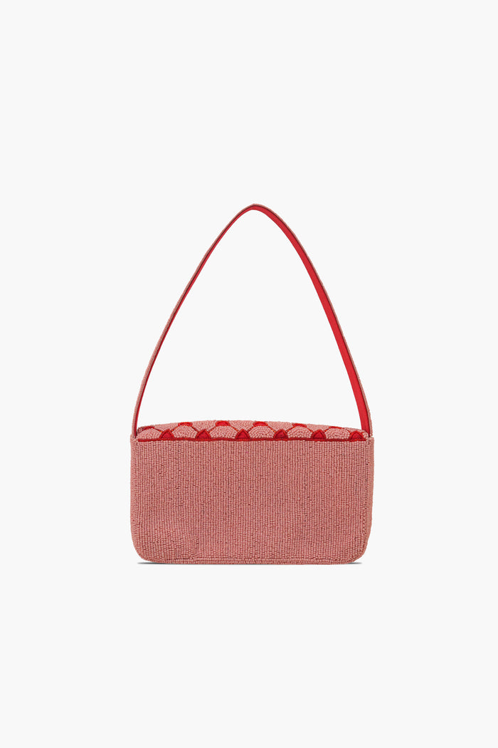 Handcrafted Heart-Pattern Fully Beaded Luxury Shoulder Bag - Valentine's Special Evening Purse