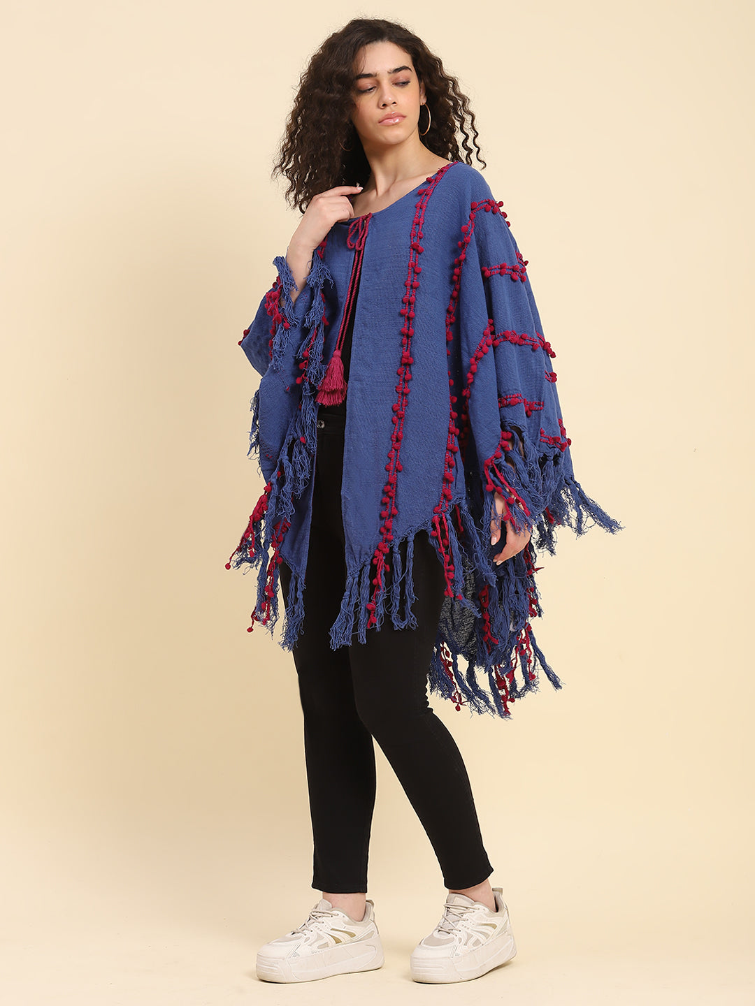 Handwoven Mexican Poncho