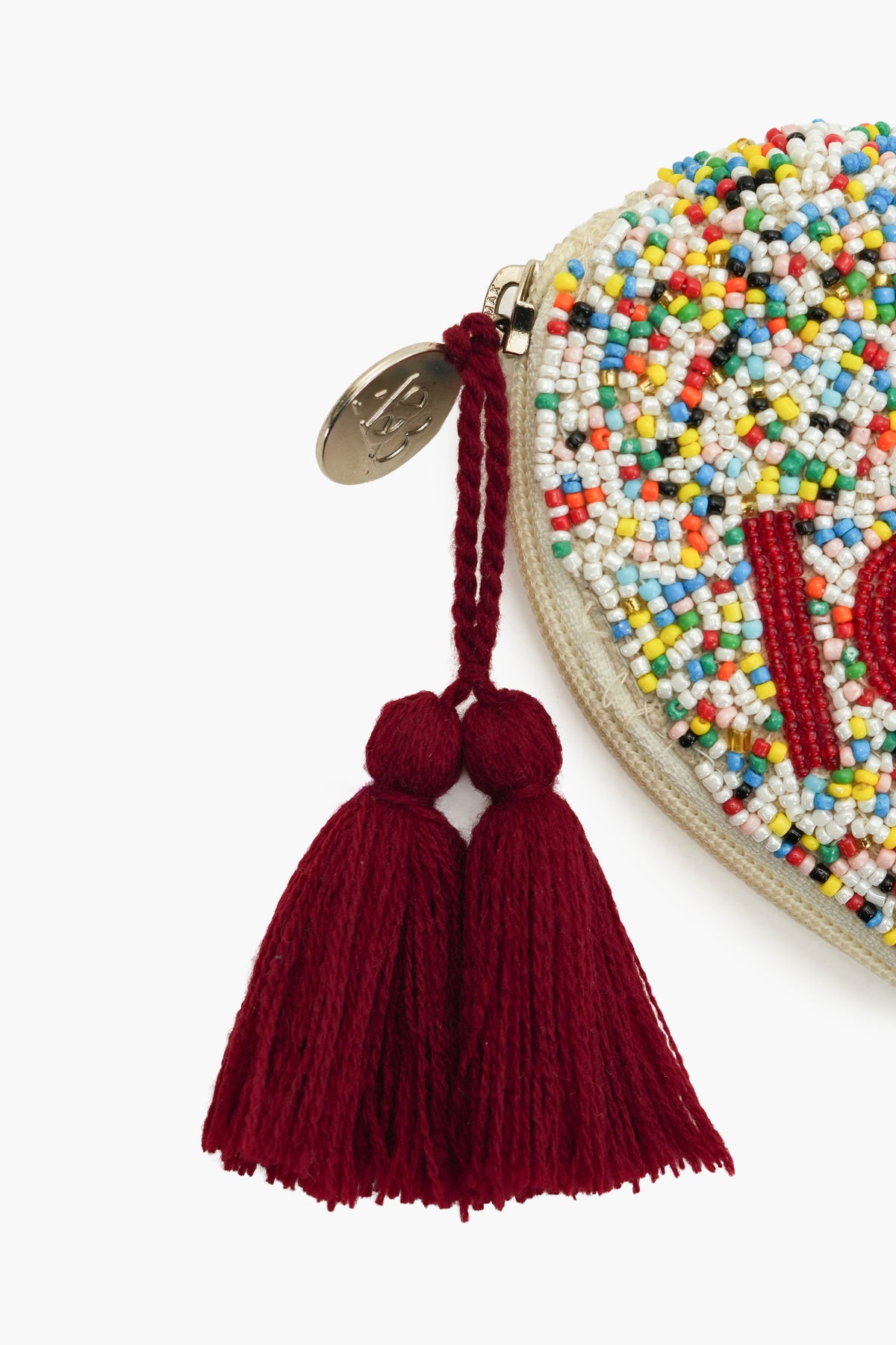 Bohogirl Love-Up Heart Pouch and Speckled White & Rainbow Combo