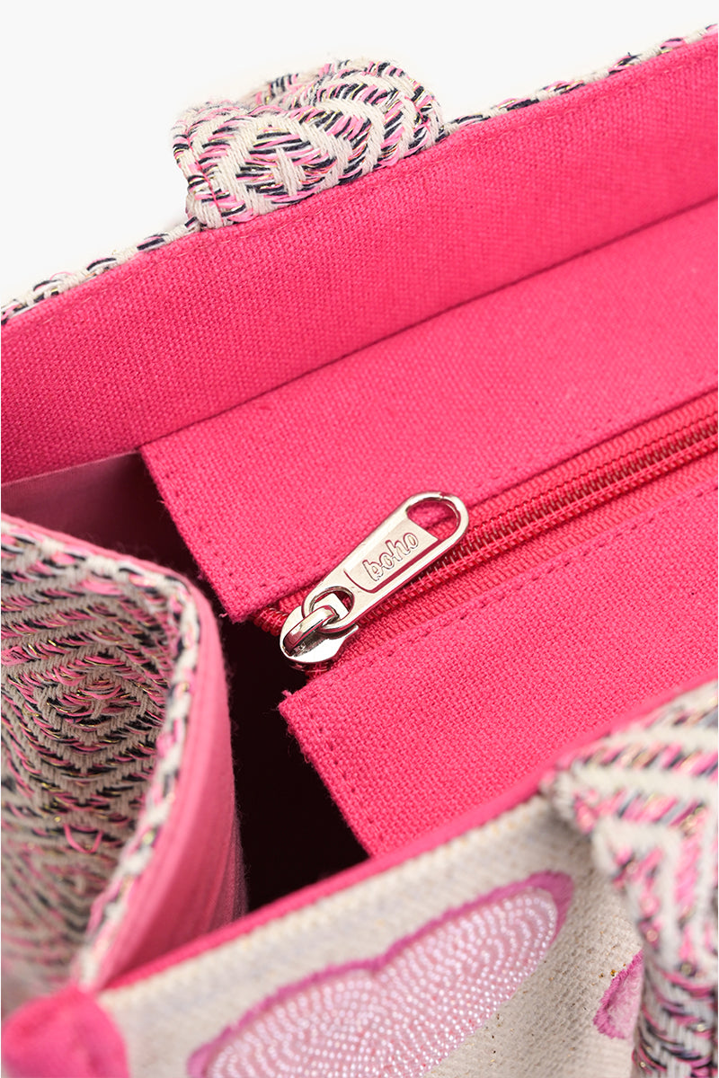 Heartfelt Rose Wings Tote Bag